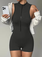 Bodyshort sportivo con zip