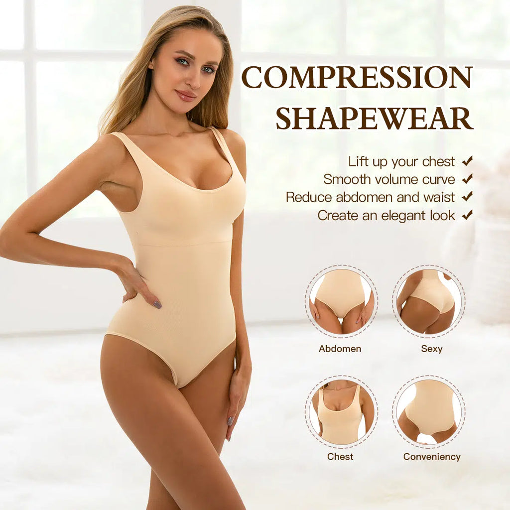 Body Snellente a Canotta – Controllo Addominale & Comfort Totale