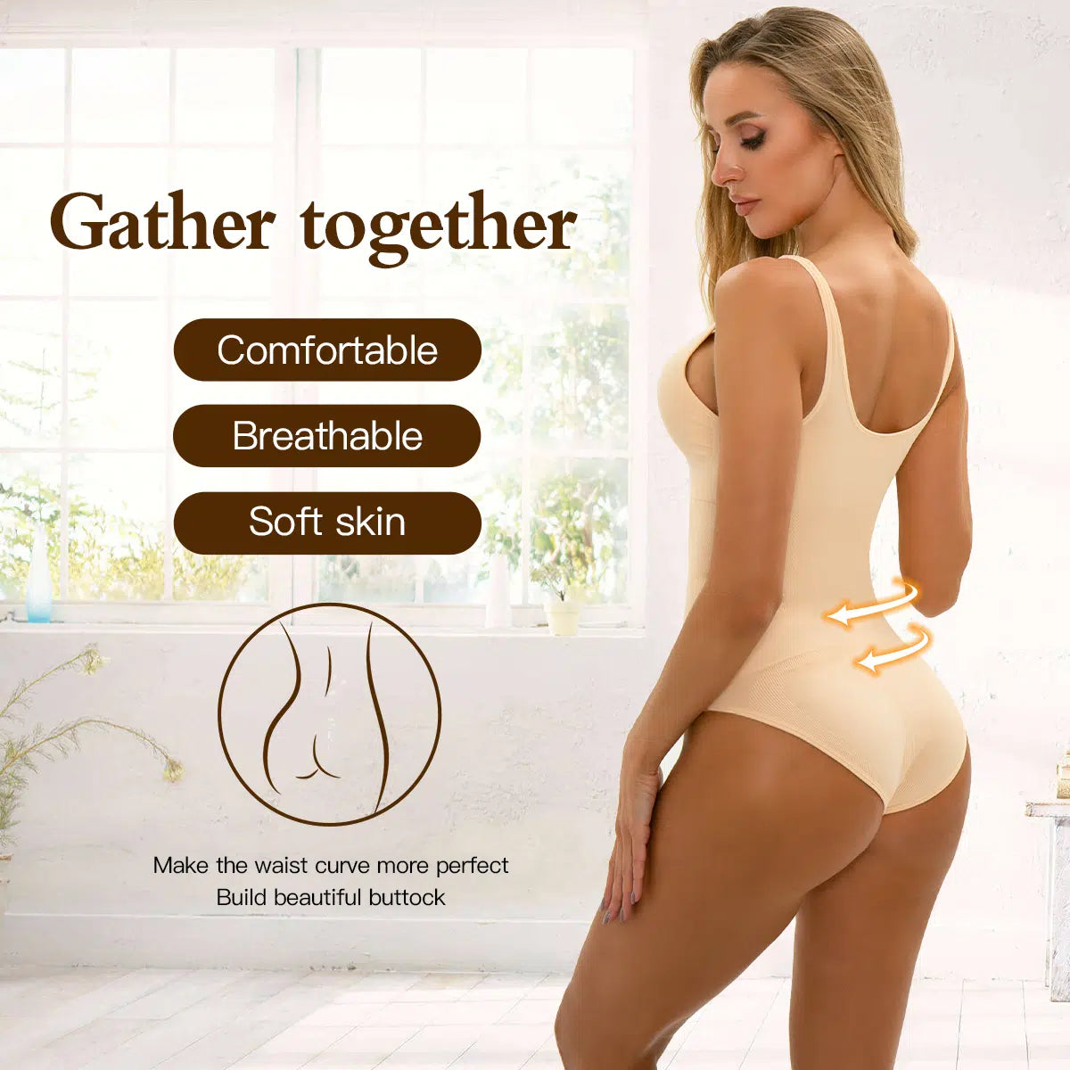 Body Snellente a Canotta – Controllo Addominale & Comfort Totale