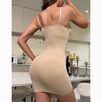 Abito Modellante da Donna Senza Cuciture con Spalline Sottili Regolabili